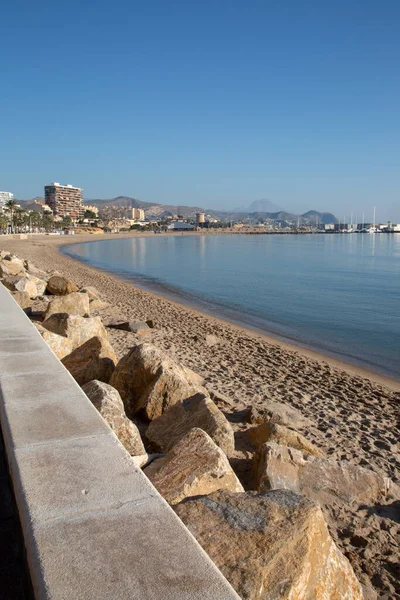 Campello Beach Alicante Spanyol — Stok Foto