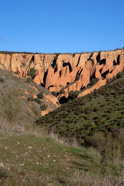 Carcavas Landscape Valdepenas Sierra Guadalajara Spanyolország — Stock Fotó