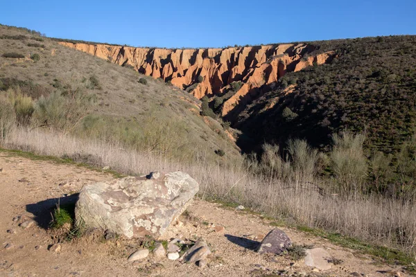 Landschapsbeeld Van Carcavas Valdepenas Sierra Guadalajara Spanje — Stockfoto