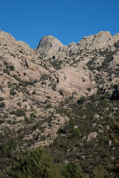 Rocky Landschap Pedriza National Park Manzanares Madrid Spanje — Stockfoto