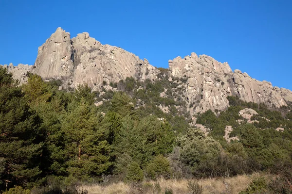 Due Cime Paesaggi Nel Parco Nazionale Pedriza Manzanares Madrid Spagna — Foto Stock