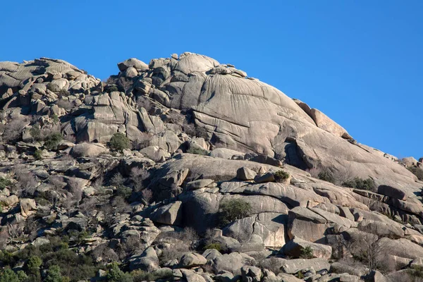 Σχηματισμοί Βράχων Στο Εθνικό Πάρκο Pedriza Manzanares Μαδρίτη Ισπανία Φωτογραφία Αρχείου