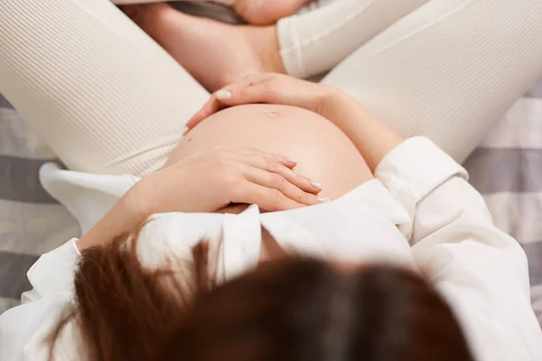 Kehamilan Cinta Kesehatan Keibuan Orang Relaksasi Dan Harapan Wanita Hamil — Stok Foto