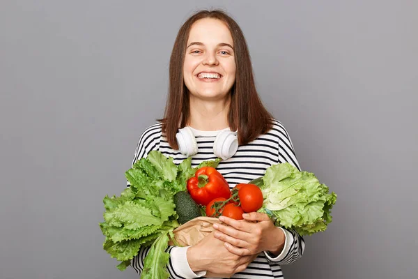 Ekologiskt Håll Dig Frisk Färska Grönsaker För Näring Fitness Och — Stockfoto
