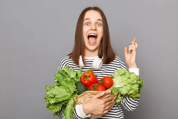 Välj Grönt Äta Hälsosamt Vitaminrika Frukter För Välbefinnande Skönhetshöjande Kost — Stockfoto