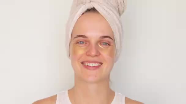 Tratamiento Facial Cosmético Spa Para Bienestar Femenino Piel Sana Lisa — Vídeo de stock