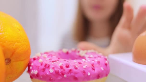 Est Difficile Choisir Des Aliments Sains Des Bonbons Vue Depuis — Video