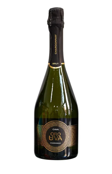 Bruxelles Belgio Novembre 2022 Bottiglia Originale Oro Uva Cava Isolata — Foto Stock