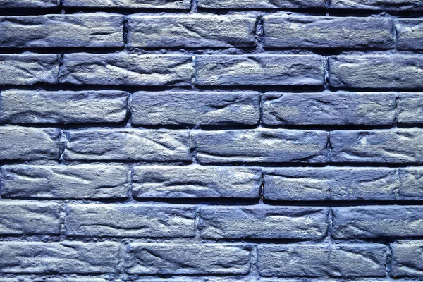 Wand Aus Strukturierten Blauen Ziegeln Ideal Für Hintergrund — Stockfoto