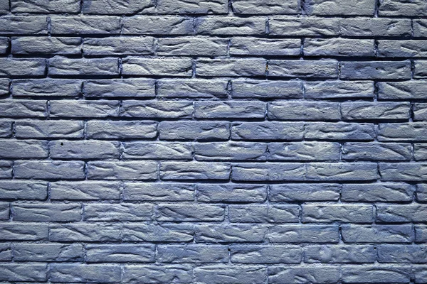 Wand Aus Strukturierten Blauen Ziegeln Ideal Für Hintergrund — Stockfoto
