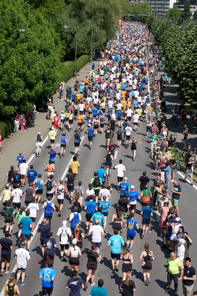 Bruselas Bélgica Mayo 2023 Gente Corriendo Por Avenida Tervueren Evento —  Fotos de Stock