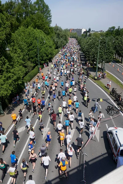 Bruselas Bélgica Mayo 2023 Gente Corriendo Por Avenida Tervueren Evento —  Fotos de Stock