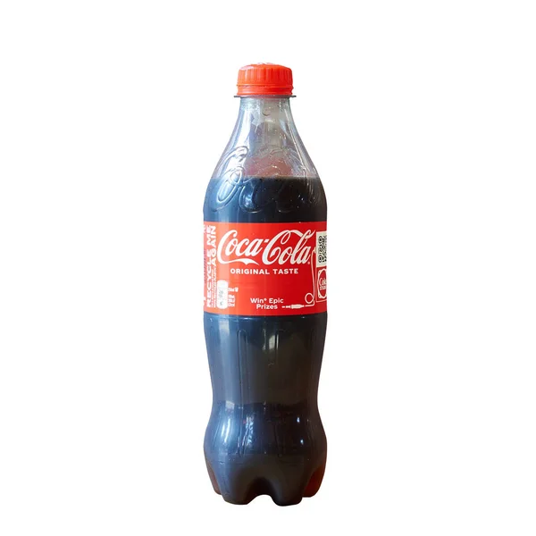 Bryssel Belgien Juli 2023 0L50 Flaska Söt Kolsyrad Dryck Coca — Stockfoto