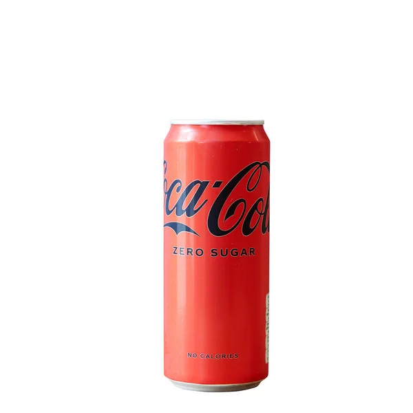 Bruxelas Bélgica Julho 2023 Lata Bebida Doce Carbonatada Coca Cola — Fotografia de Stock