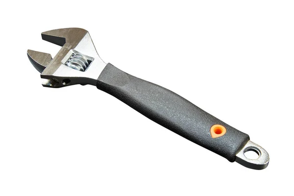 Adjustable Wrench Measuring Tool Isolated White Background — Stock Photo, Image