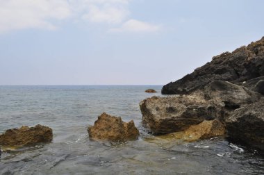 Güzel doğal deniz manzarası