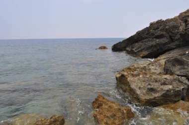 Güzel doğal deniz manzarası