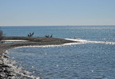 Güzel doğal deniz manzarası