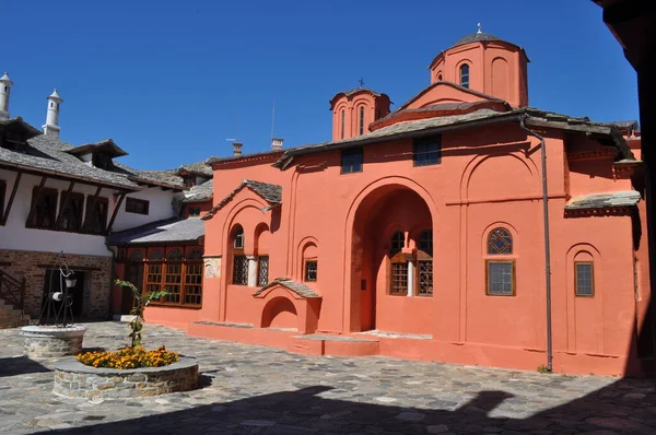 Monastery Xenophontos Monastery Construído Monte Athos — Fotografia de Stock