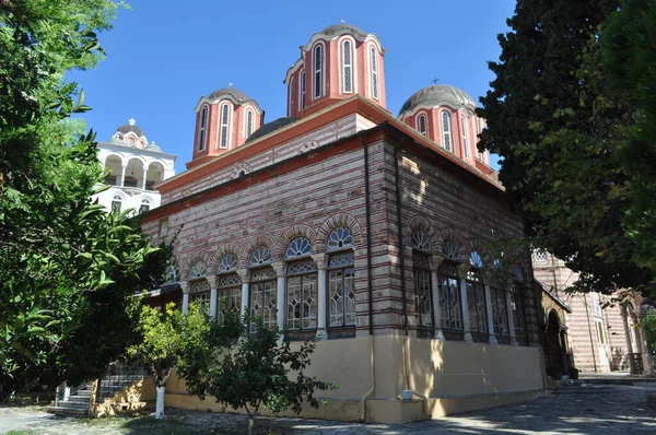 Xenophontos Manastırı Athos Dağı Üzerine Inşa Edilmiş Bir Manastır — Stok fotoğraf
