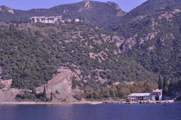 Monasterio Xeropotamou Monasterio Construido Monte Athos — Foto de Stock