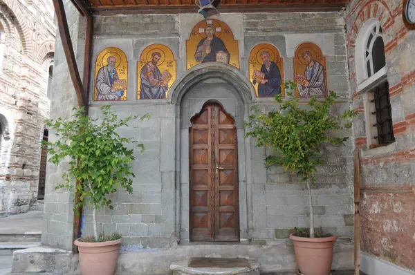 Het Klooster Van Osiou Grigoriou Een Klooster Gebouwd Berg Athos — Stockfoto