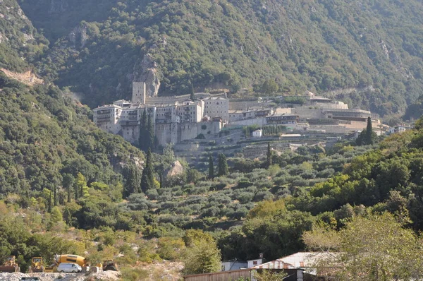 Monastero Agiou Pavlou Monastero Costruito Sul Monte Athos — Foto Stock