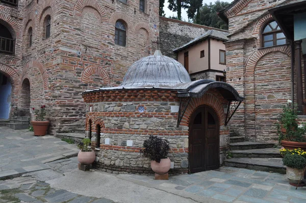 Monasterio Koutloumousiou Monasterio Construido Monte Athos — Foto de Stock