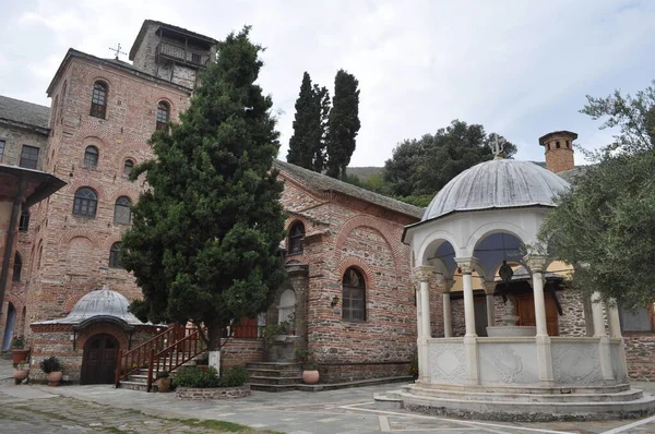 Monastery Koutloumousiou Monastery Construído Monte Athos — Fotografia de Stock