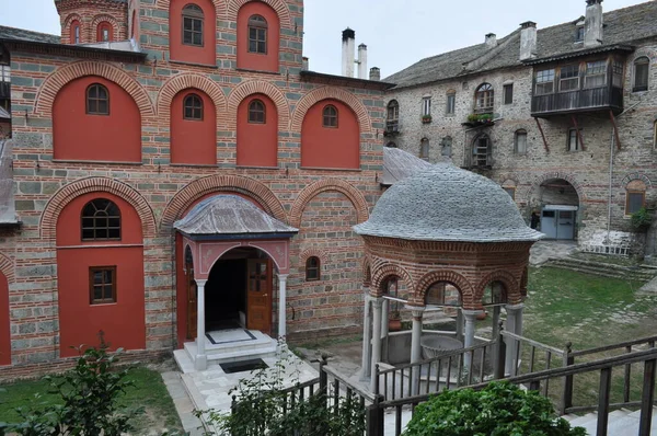 伊维隆修道院是一座建于阿索斯山的修道院 — 图库照片