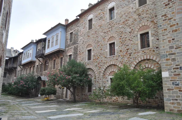 Biara Iviron Adalah Sebuah Biara Yang Dibangun Gunung Athos — Stok Foto