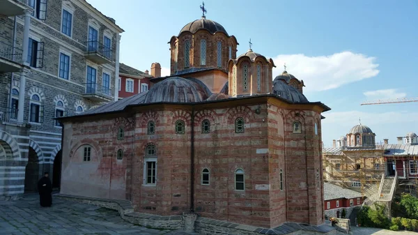 Klasztor Vatopedi Klasztor Zbudowany Górze Athos — Zdjęcie stockowe