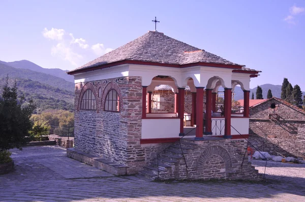 Monastero Vatopedi Monastero Costruito Sul Monte Athos — Foto Stock