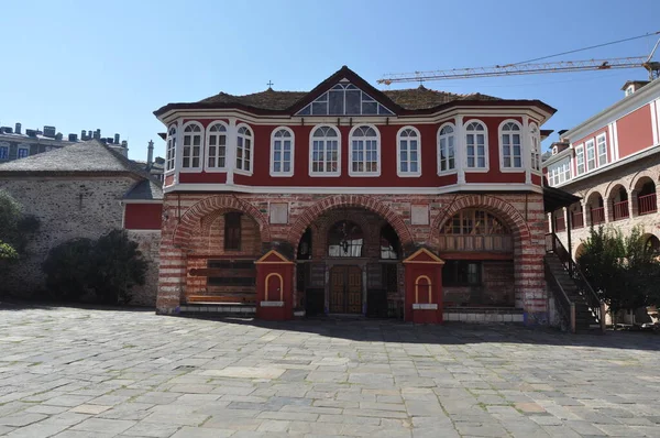 Monastery Vatopedi Monastery Built Mount Athos — Stock Photo, Image
