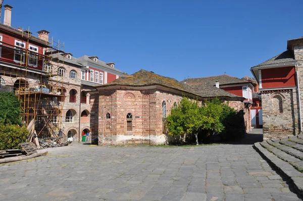 Biara Vatopedi Adalah Sebuah Biara Yang Dibangun Gunung Athos — Stok Foto