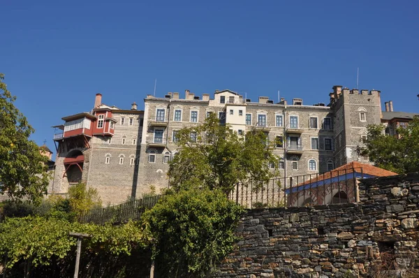 Klasztor Vatopedi Klasztor Zbudowany Górze Athos — Zdjęcie stockowe