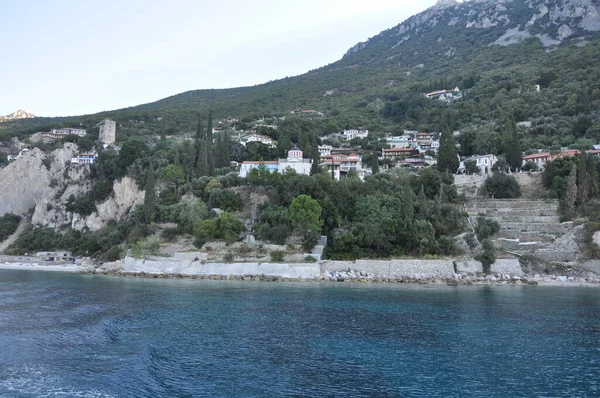Skete Theotokou Nea Skiti Skete Construido Monte Athos — Foto de Stock