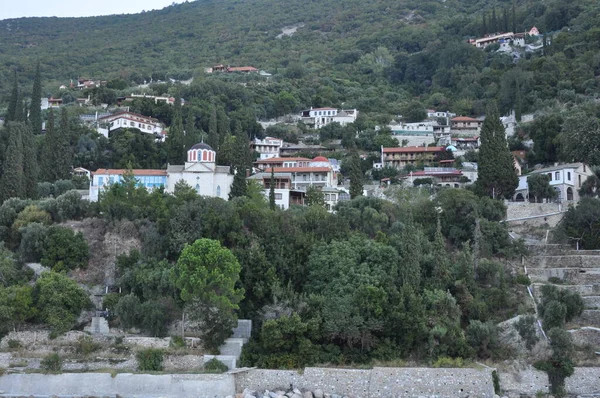Skete Theotokou Nea Skiti Skete Construído Monte Athos — Fotografia de Stock