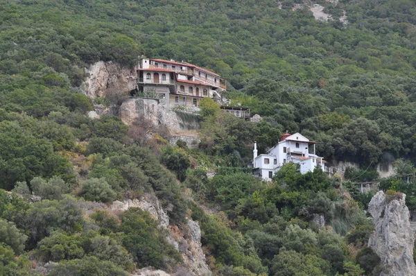 Skete Theotokou Nea Skiti Uno Skete Costruito Sul Monte Athos — Foto Stock