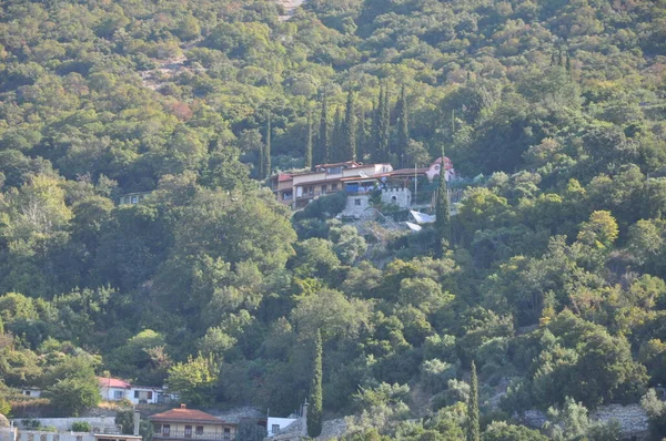 Skete Theotokou Nea Skiti Est Skete Construit Sur Mont Athos — Photo