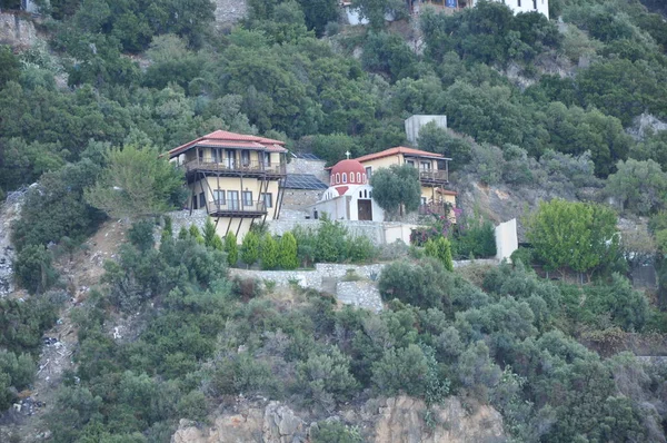 Skete Vouleftiria Est Skete Construit Sur Mont Athos — Photo