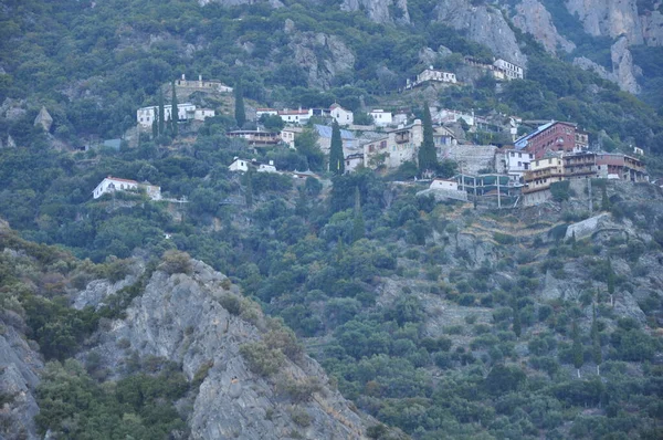Szkic Świętej Anny Szkic Zbudowany Górze Athos — Zdjęcie stockowe