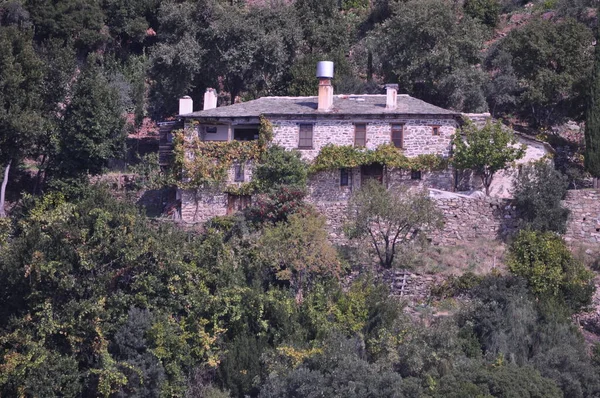 Santa Cella Della Capanna Una Cella Costruita Sul Monte Athos — Foto Stock