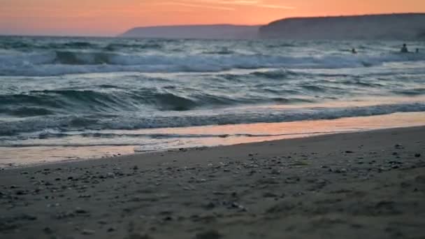 Den Vackra Agios Ermogenis Stranden Limassol Cypern — Stockvideo