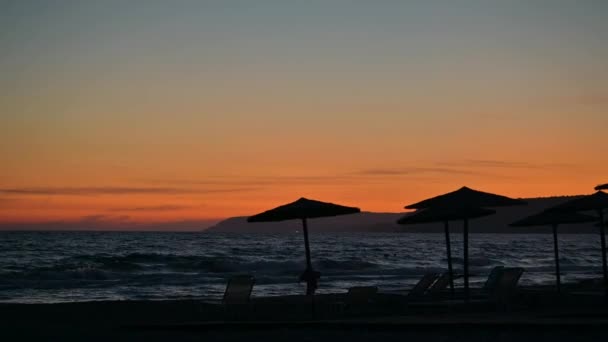 Beautiful Agios Ermogenis Beach Limassol Cyprus — Stock Video