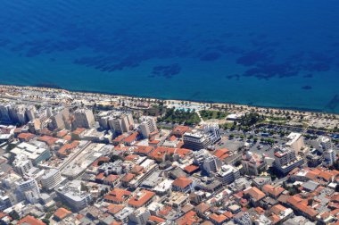 Kıbrıs 'taki Limasol kentinin hava görüntüsü