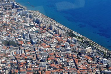 Kıbrıs 'taki Limasol kentinin hava görüntüsü