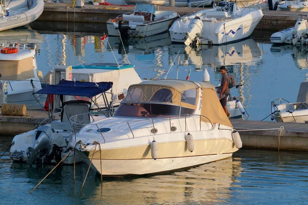 Talya Sicilya Akdeniz Marina Ragusa Ragusa Eyaleti Ekim 2022 Limandaki — Stok fotoğraf