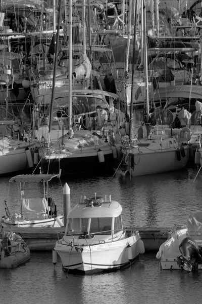 Italie Sicile Méditerranée Marina Ragusa Province Raguse Novembre 2022 Bateaux — Photo