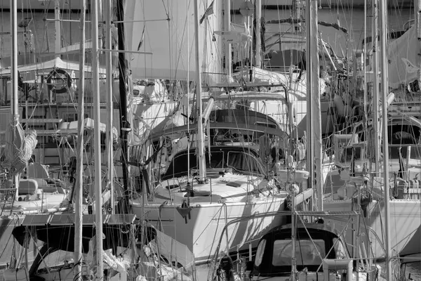 Italie Sicile Méditerranée Marina Ragusa Province Raguse Novembre 2022 Yachts — Photo